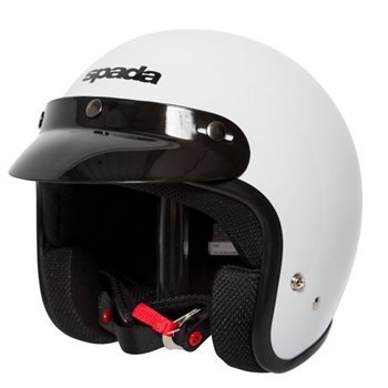 Spada Open Face Classic Helmet Gloss White (Paint Defect)