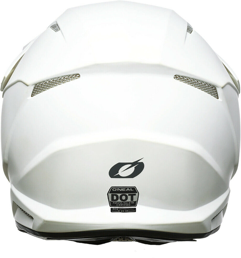 O'Neal 3 Series Motocross Helmet Solid White - Last Years Gear Store