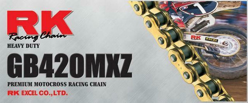 RK MXZ 420 CHAIN GREEN LINKS - Last Years Gear Store