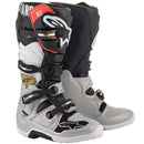 Alpinestars Tech 7 Boots - Black  / Silver / White / Gold