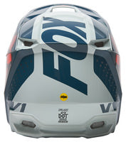 Fox V1 Trice MX22 Motocross Helmet - Grey / Orange