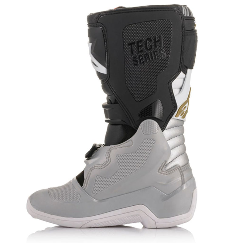 Alpinestars Tech 7 S Black Silver White Gold Boots - UK4 - EU37