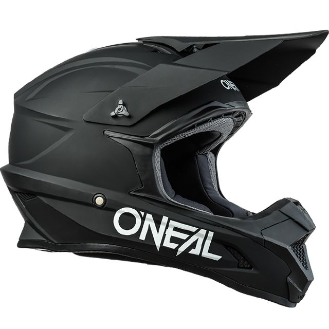 O'neal 1 Series Solid Matt Black Motorcross Helmet