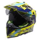 Axor Helmet X-Cross 2 Adventure - Blue/Yellow Graphic
