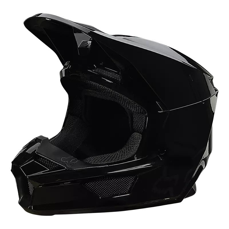 Fox V1 Plaic Helmet ECE Black