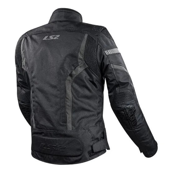 LS2 Gate Waterproof Ladies Jacket - Black / Grey