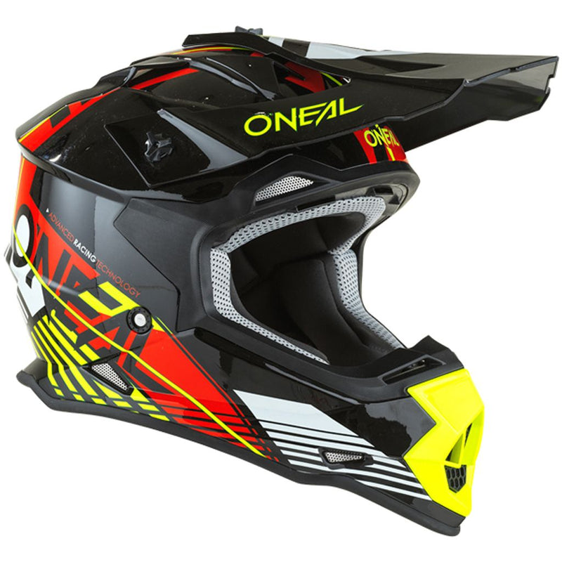 O'neal 2 Series Rush V22  Helmet (Red/Neon Yellow)