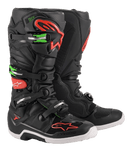 Alpinestars Tech 7 Boots - Black  / Red / Green