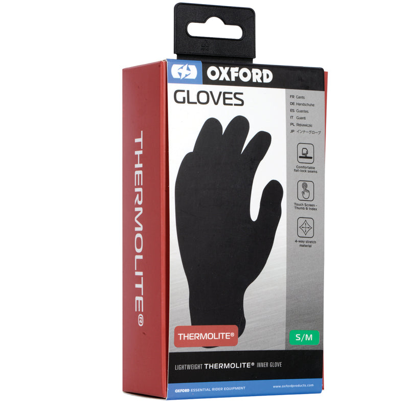 Oxford Inner Gloves Knit Thermolite Blk