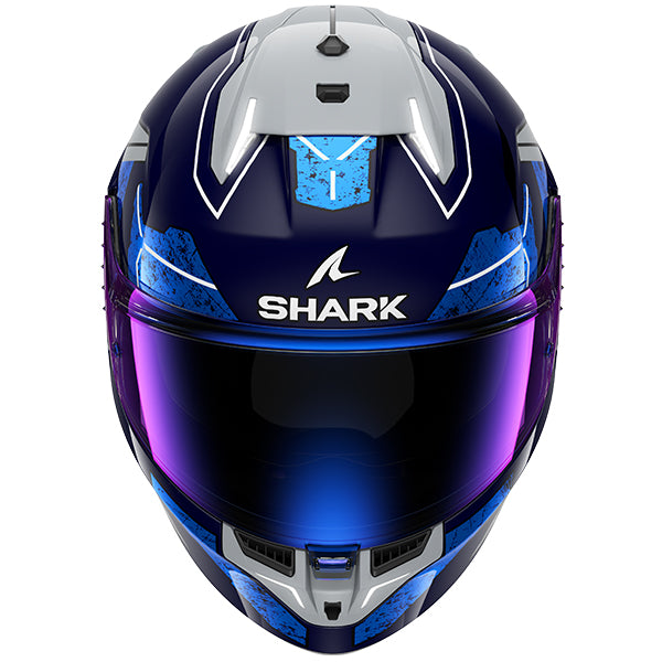 Shark Skwal i3 Rhad Helmet BUS In Blue/Chrome/Silver