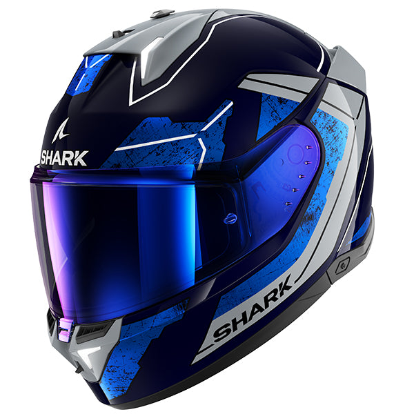 Shark Skwal i3 Rhad Helmet BUS In Blue/Chrome/Silver