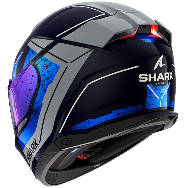 Shark Skwal i3 Rhad Helmet BUS In Blue/Chrome/Silver