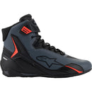 Alpinestars Faster-4 Shoes - Black / Grey / Fluo Red
