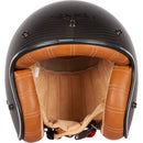 Spada Dark Star Carbon Tan Interior Open Face Helmet