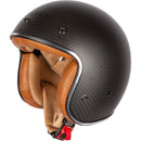 Spada Dark Star Carbon Tan Interior Open Face Helmet