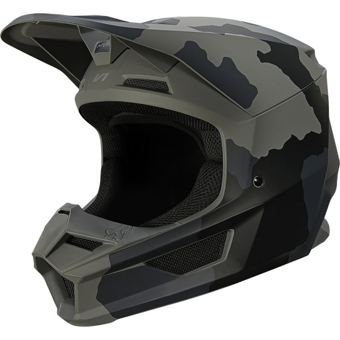 Fox V1 TREV Motocross Helmet ECE (Black Camo)