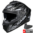 SMK Typhoon Rival MA266 - Matt Black / Grey / Silver