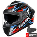 SMK Typhoon Rival GL213 - Black / Red / Blue / White