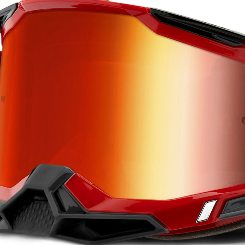 100% Racecraft 2 Red Mirror Lens Goggles