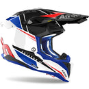 Airoh Aviator 3 Push Blue Red Gloss - Large