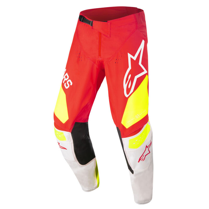 Alpinestars Racer Factory Youth Pants Red Fluo/White/Yellow Fluo
