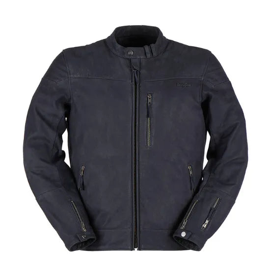 Furygan Clint Evo Leather Motorcycle Jacket -Blue