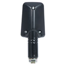 Oxford Rectangle Indicator Blk Short Stem Clear Lens