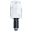 Oxford Rectangle Indicator Blk Short Stem Clear Lens