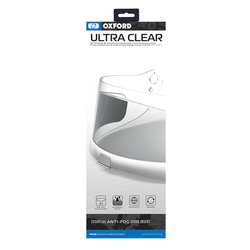 Oxford Ultra Clear- Anti-fog visor insert