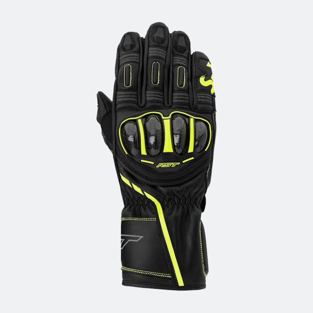 RST S1 Motorcycle Gloves Neon Yellow
