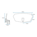Oxford Windshield - Clear 260 X 125mm