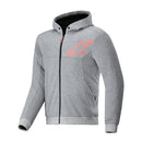 Alpinestars Chrome V2 Sport Hoodie Grey Heather Red Fluo