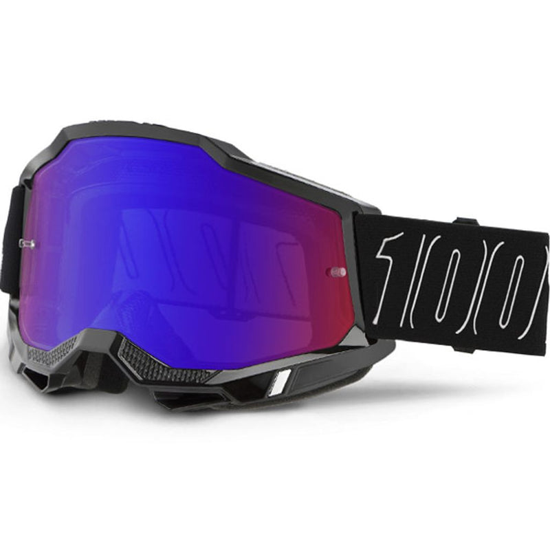 100% Accuri 2 Blackline Red Blue Mirror Lens Goggles