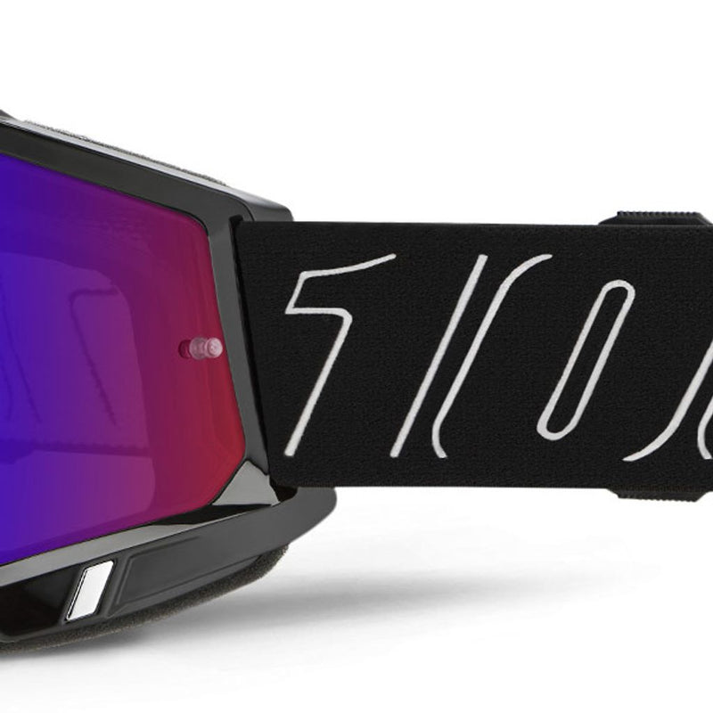 100% Accuri 2 Blackline Red Blue Mirror Lens Goggles