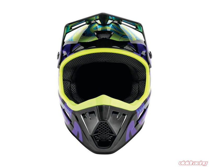 Answer Motorcross AR3 Hypno Helmet (Hyper Acid,Astana,Dark Purple)