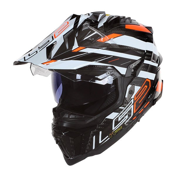 LS2 Adventure MX701 EXPLORER C EDGE  Black-Fluo Orange