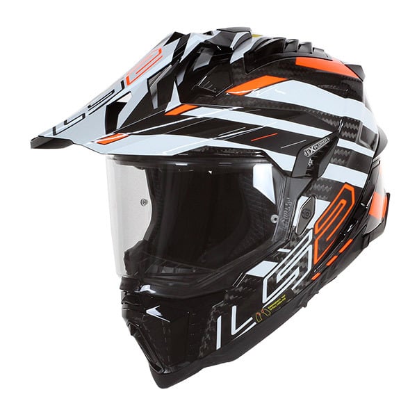 LS2 Adventure MX701 EXPLORER C EDGE  Black-Fluo Orange