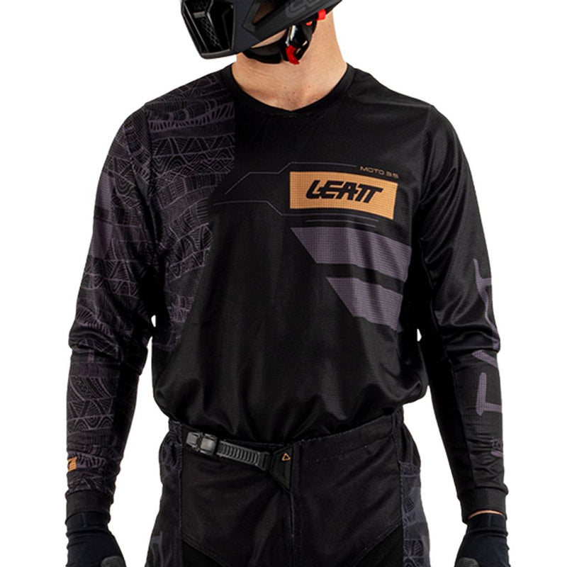 Leatt 3.5 Ride V25 Black Motocross Kit Combo