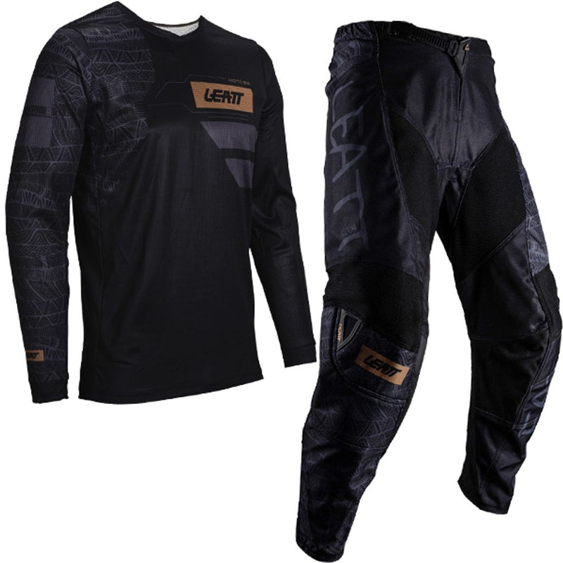 Leatt 3.5 Ride V25 Black Motocross Kit Combo