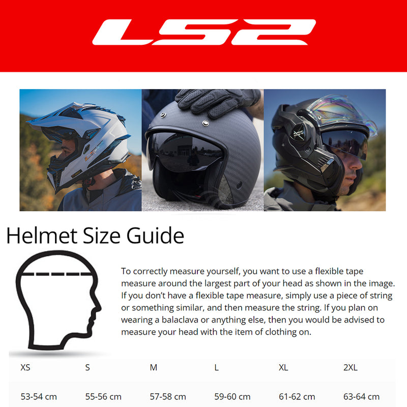 LS2 OF601 Bob Carbon Helmet X-LARGE