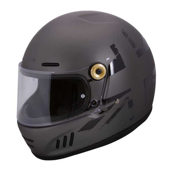 Merlin Revival Vintage Full Face Helmet - Union Grey
