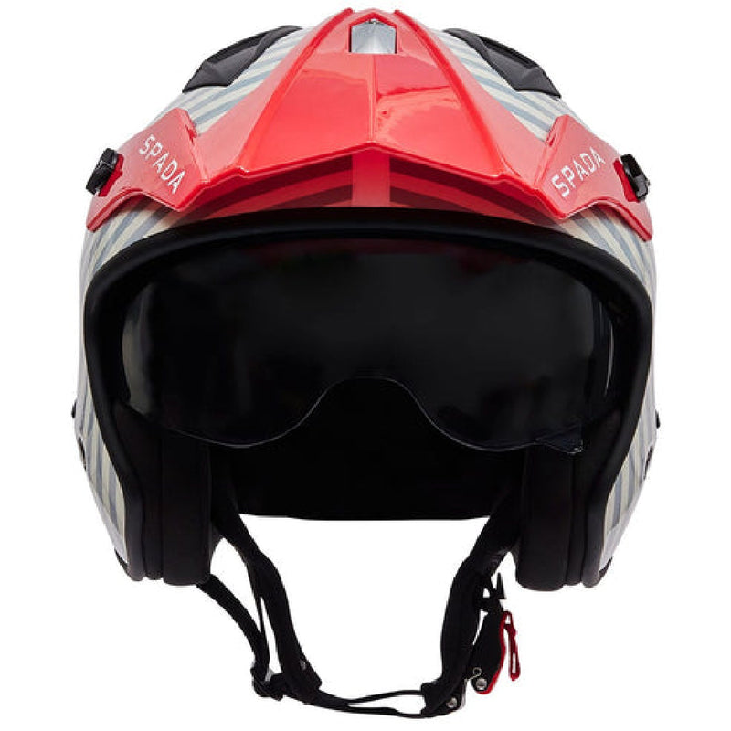 Spada Rock 06 Stasis Grey / Red Helmet