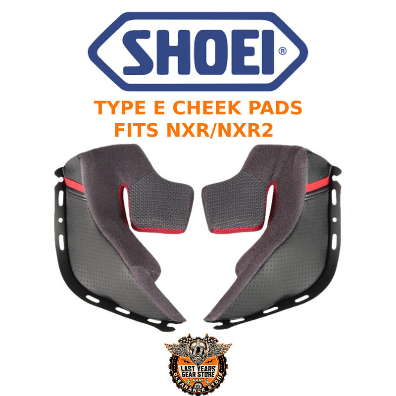 Shoei NXR/R120 Cheek Pads- Crash Helmet Interior Insert Replacement 31 to 43mm