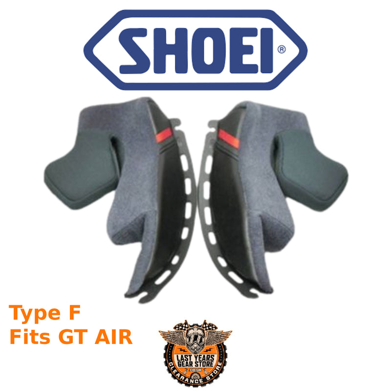 Shoei Type F Cheek Pads GT-Air Motorcycle Replacement 35MM
