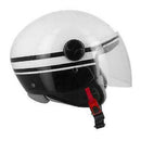 S-line Open Face Helmet Demijet Osone Blk/Wht Motorcycle Motorbike Road Bike M