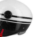 S-line Open Face Helmet Demijet Osone Blk/Wht Motorcycle Motorbike Road Bike M