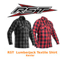 RST x Kevlar Lumberjack Aramid Lined CE Shirt - Red/Charcoal