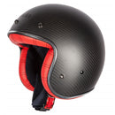 Spada Dark Star Carbon Red Interior Open Face Helmet