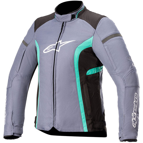 Alpinestars Stella T-Kira V2 Waterproof Textile Jacket - Slate / Peacock Green