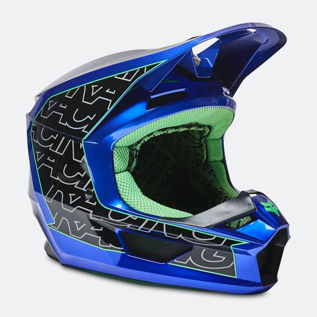 FOX V1 Peril Mips MX Helmet Blue
